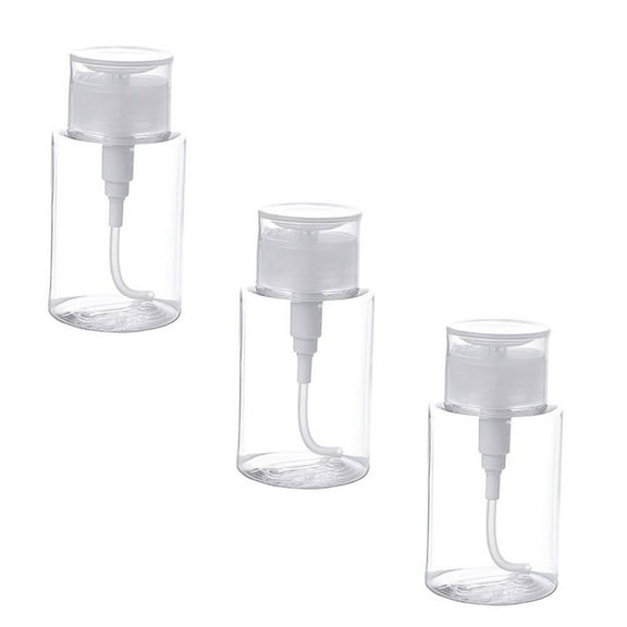 3pcs Pressed Bottle Empty Makeup Remover Bottle Travel Size for Women 150ml