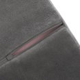 thumbnail image 3 of Jumbo Round Massage Table Bolster Pillow Pad, Supportive Cushions with Zippered Outer Case, Round Bolster with Handle for Dorm, Home - 26 x 9 Inch - Gray Velour, 3 of 5