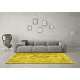 thumbnail image 3 of Ahgly Company Machine Washable Indoor Square Persian Yellow Traditional Area Rugs, 6' Square, 3 of 4