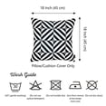 thumbnail image 5 of Geometric Diagram Square 18" Throw Pillow Cover, 5 of 5