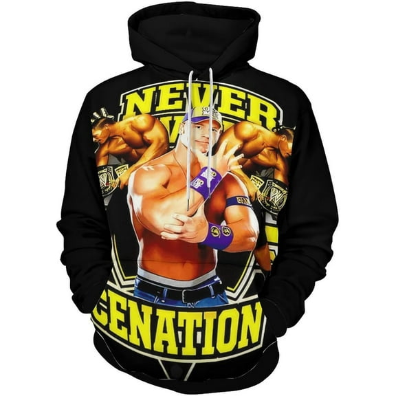 John Cena Wrestler Long Sleeve Pullover Hoodie Costume Pretty Hooded Sportswear Outfits