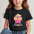thumbnail image 2 of Jinhomg Back To School Shirts for Girls Cute Cartoon Character Graphic Tees Casual Short Sleeve Summer T Shirts Loose Crewneck Tops 2025 Fashion Gifts Black 14 Years, 2 of 8
