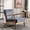 Light Gray, variant on Knubmt Mid Century Modern Microfiber Accent Chair with Wood Frame, Upholstered Fabric Armchair for Living Room, Bedroom, Office, Light Camel