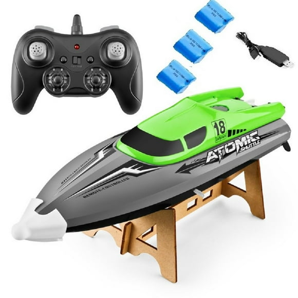 RC Boat 2.4G Remote Control Boat for Pools and Lakes Pond Garden Blue 1 Battery