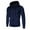 Navy, variant on Mens Zipper Sweatshirt Lightweight Hoodie Full Zip Sweashirtrs Long Sleeve Winter Jackets
