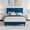 Blue, variant on PYY Suede Upholstered Platform Bed Frame with Adjustable Tufted Headboard, Sturdy Noise-Free Support, No Box Spring Needed, Easy Assembly - Queen Size, White