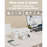 Labeer Bluetooth Thermal Shipping Label Printer, Wireless 4x6 Printer White