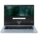 Acer Chromebook 14 Pouces HD Ordinateur Portable Intel N4020 4GB 32GB Chrome OS Argent – image 1 sur 5