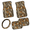 Autumn Camo Tree Pattern, variant on HUIACONG 5 Piece All-Season Auto Interior Set - Blue Tree Camo Pattern - Includes Front Rear Floor Mats Steering Wheel Cover for Cars SUV Trucks
