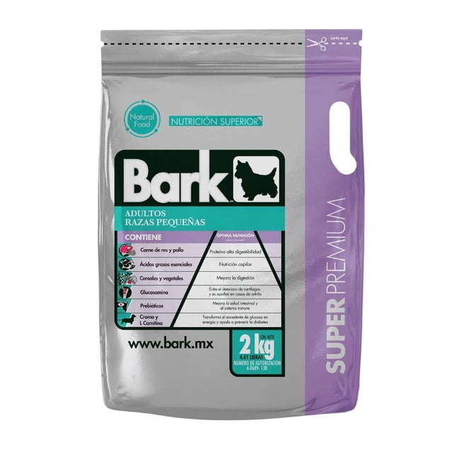 Alimento para Perro Súper Premium Bark Adultos Razas Pequeñas 2 Kg