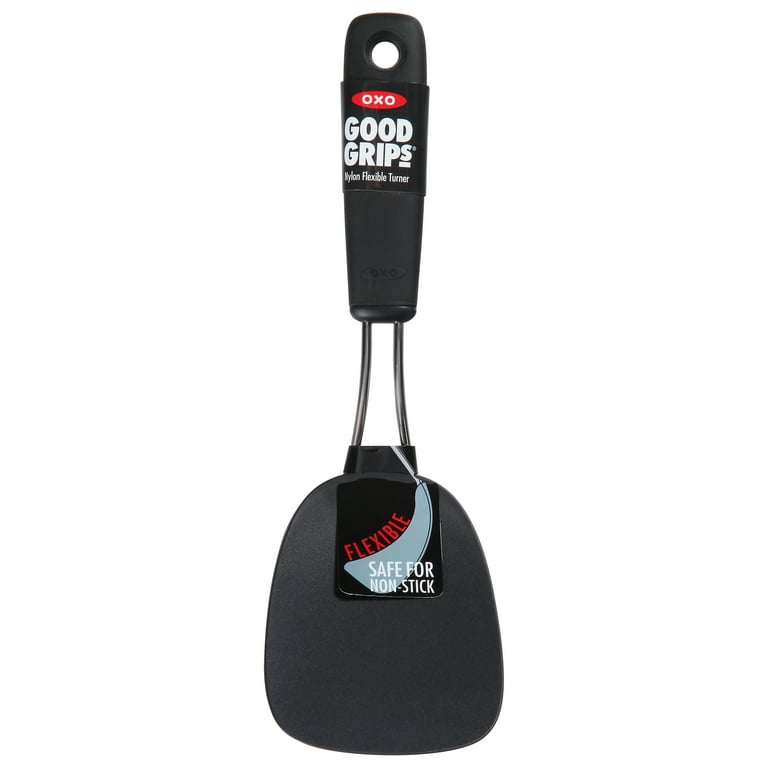 OXO Silicone Flexible Cooking Turner with Steel Handle - Each