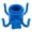 Blue square, variant on Beach Umbrella Hanging Hook, 4-Prongs Umbrella Hook Hangers Beach Umbrella Accessories Adjustable Umbrella Hooks Gadget