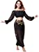 ZLTdream Belly Dance Chiffon Long Sleeves Top and Lantern Coins