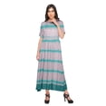 thumbnail image 4 of Moomaya Kurti Longue Imprimée Tenue d'Été Tunique Ligne A pour Femmes, 4 of 5
