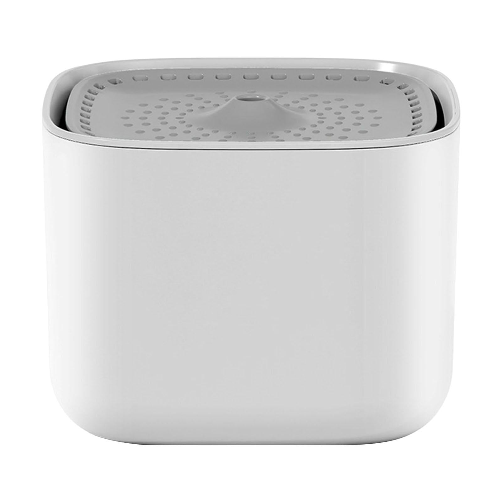 Fzaqwen Automatic Cat Water Fountain, Mute Portable Container Electric Feeder Dispenser White