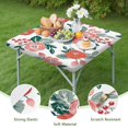thumbnail image 4 of Square Tablecloth with Elastic Edges 34 * 34 Inch Waterproof Pioneer Table Cover Washable Indoor and Outdoor for Party Kitchen Dinner Banquet Patio Picnic, 4 of 6