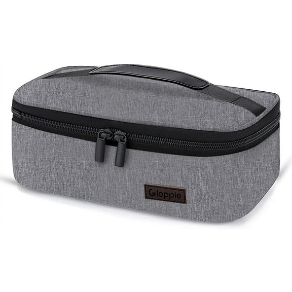 Gloppie Small Lunch Bag Mini Lunch Box Insulated Lunch Bag for Men Women Petty Lunch Box Adult Portable Lunch Pail Thermal Lunch Containers Reusable Snack Bags Loncheras Para Hombres Grey