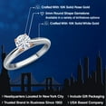 thumbnail image 2 of Gem Stone King 10K Two Tone Gold Forever One Moissanite From Charles & Colvard Solitaire Engagement Ring for Women | 0.50 Cttw | Round 5MM | Gemstone Birthstone | Size 7, 2 of 7