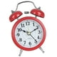 thumbnail image 1 of Inteprter Reloj despertador de campana doble de 3 pulgadas, marco de Metal, esfera 3D con retroiluminación, luz nocturna, reloj de de escritorio para Electrónica Rojo, 1 of 6