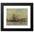 thumbnail image 2 of Eugène Boudin 24x20 Black Modern Framed Museum Art Print Titled - Le Havre. Bar Basin (1892), 2 of 5