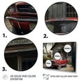 thumbnail image 3 of Designart Red Mustle Car On A Ranch Canvas Wall Art, 3 of 5