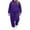 91#Dark Purple, variant on Plus Size Sweatsuits Set for Women 2 Piece Velour Tracksuit Fall Outfit Pullover Hoodie and Sweatpants with Pockets Light Purple XXXL