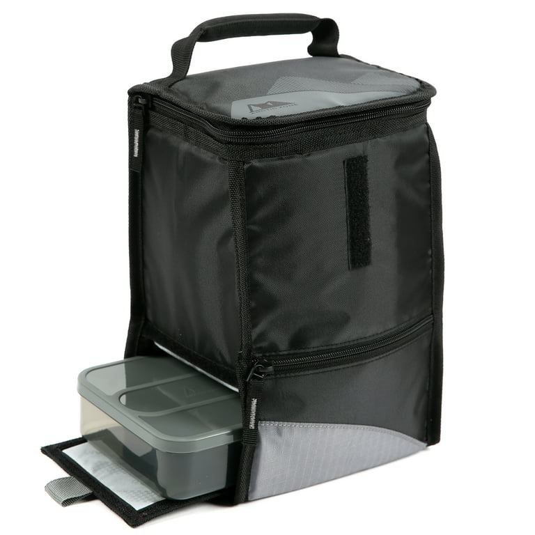artic zone insulated lunch bag. Dual Closure W Food Container