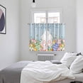 thumbnail image 3 of Spring Easter Kitchen Curtains Window Panels, Rabbit Ears Foot Colorful Eggs Wooden Plank Insulated Window Treatment Curtain, Grommet Curtains for Bedroom/Living Room/Bathroom, 2 Piece 52"Wx72"L, 3 of 8