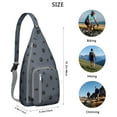 thumbnail image 3 of Waterproof Hiking Cat Sling Backpack for Women – Cute Pet Lover Crossbody Chest Bag with Adjustable Strap, Funny Paw Print Travel Backpack for Outdoor & Everyday Use, 3 of 4