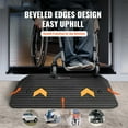 thumbnail image 2 of VEVOR Rubber Threshold Ramp Door Ramp 3" Rise 33069 lbs Load Rubber Curb Ramp, 2 of 8