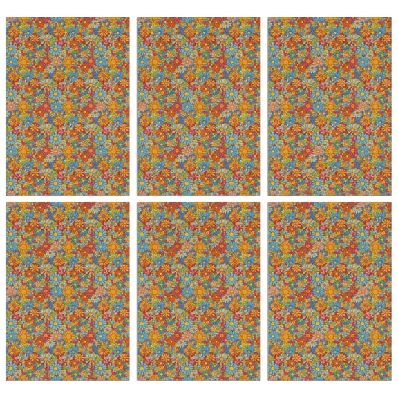 2 Pcs Pioneer Flower Floral Print Pattern Kitchen Towels, Funny Microfiber Dish Towel Set, 18" X 26" Tea Towels