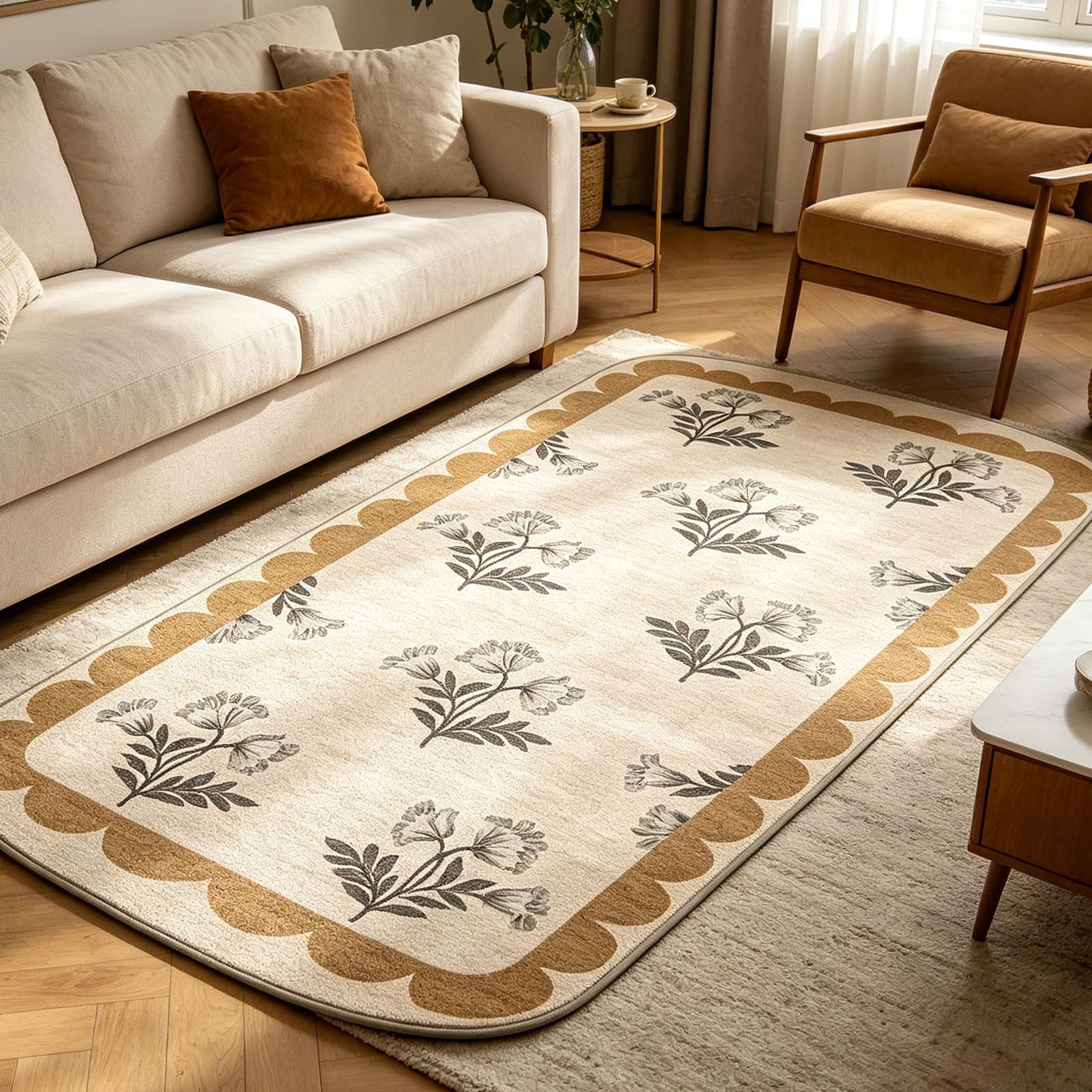 Soft Area Rug For Living Room Bedroom Floor Carpet With Modern Design