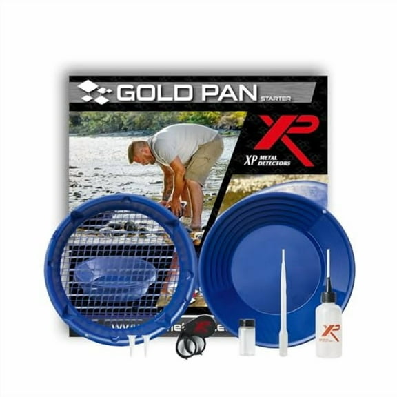 XP Metal Detectors Gold Pan Starter Kit - Ideal to Begin Gold Hunting - with XP Pan (15"), one Classifier (15") and Accessories (GP-Starter-KIT)