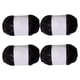 thumbnail image 2 of Juego de 4 rollos de hilo metálico para camisetas, hilo suave para tejer a crochet. Negro, 2 of 9