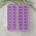 thumbnail image 5 of Sterilite, Ice Cube Tray, Set of Two Stacking Ice Cube Trays Plastic, Violet Bloom, plastic, designed for ice making., 5 of 9
