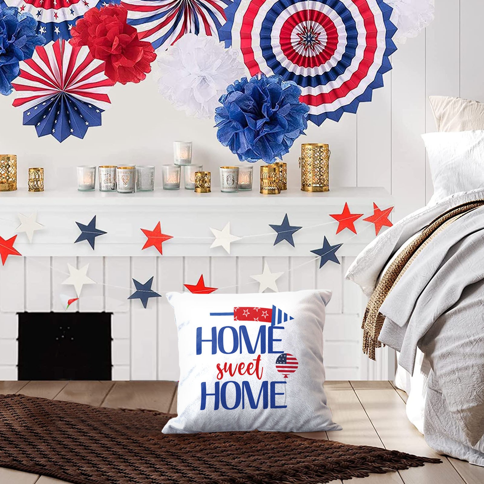 coappsuiop Independence day 4Th Of July Decor Pillow Covers Decorative