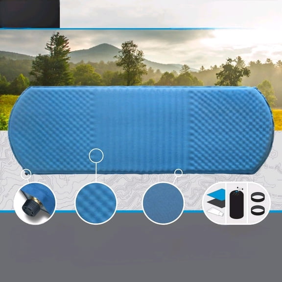 Comfort Series Self Inflating Camp Pad - Perfect Foam Sleeping Pads for Camping, Backpacking, Hiking, Hammocks, Tents (Regular)$$Sport & Recreation Other