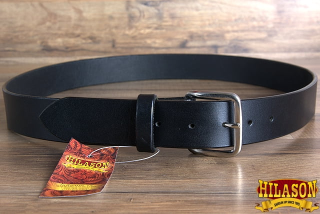 28" HILASON HAND MADE HEAVY DUTY BUFFALO HIDE LEATHER STITCHED GUN HOLSTER BELT