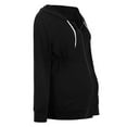 thumbnail image 3 of ZTTD Womens Maternity Pregnancy Casual Long Sleeve Zip Up Hoodie Sweatshirt With Pockets Blouse, 3 of 9