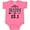 Hot Pink, variant on Inktastic Running Half Marathon Run Girls Baby Bodysuit