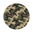 thumbnail image 4 of America Army Camouflage Set of 6 Faux Leather 4 Inch Coasters Drinks Tabletop Home Dinning Round Shape, 4 of 6