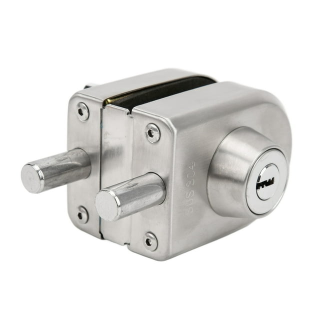 Cerradura de puerta corrediza de empuje Jadeshay Acero Inoxidable 10-12 mm 80 x 56 mm
