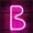 Pink-B, variant on Coloody Light Up Letters Neon Signs Battery/USB Powered Letter Lights Wall Decor