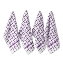 DII Terry Windowpane Dishtowel Set/4, 16x26"