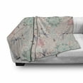 thumbnail image 3 of Dragonfly Soft Flannel Fleece Throw Blanket, Pink Backdrop Image with Bohemic Flowers Leaves Flying Birds Like Bugs, Cozy Plush for Indoor and Outdoor Use, 70" x 90", Multicolor, by Ambesonne, 3 of 6