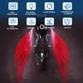 thumbnail image 2 of YSTIANN Motorcycle Angel Wing Projector Lights - Universal Waterproof Underglow LED for Bikes, Scooters & Cruisers (Red) WJ85-2146, 2 of 7