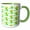 Green/White, variant on 3drose, Pattern of Yellow Hibiscus Flower and Hawaiian Islands on White., 15oz Two-tone Yellow Mug