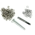 thumbnail image 1 of Eyelet Punch Tool + Hole Punch + 100 Sets Silver Eyelets Grommet DIY Leather Craft Tools Set, 1 of 6