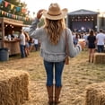thumbnail image 7 of Linen Blouses for Women Summer Cute Fringe Long Sleeve Modest Tunic Tops Casual Y2k Baggy Crew Neck Plain T Shirts Gray XXL, 7 of 7