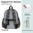 thumbnail image 5 of Game Controller Black Pattern Backpack for School, Cute School Bag with Adjustable Shoulder Straps and Padded Back, 13.4"x11"x4.7", 5 of 5